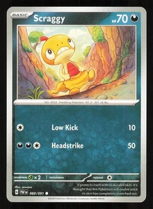 Scraggy 060/091 Regular Near Mint Pokemon TCG S&V Paldean Fates PAF - Picture 1 of 1