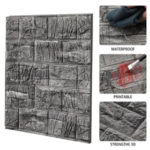 10/20PCS Self-Adhesive Brick Tiles Sticker Stick On Wall Floor Bathroom UK~ - Picture 1 of 8