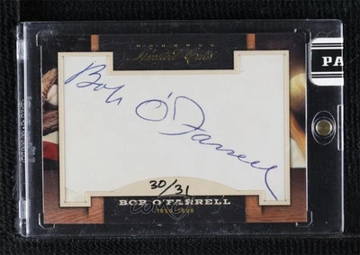 2011 Donruss Limited Cuts Cut Signatures /31 Bob O'Farrell Cut Signature Auto - Image 1 of 2