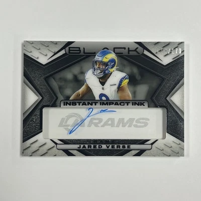 Jared Verse 2025 Panini Black Instant Impact Ink Auto /179 #III-JVE KG - Image 1 of 2