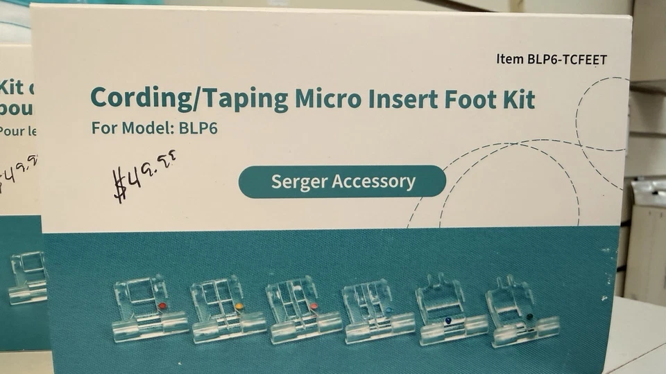 Baby Lock Applaud Cording and Taping Micro Insert Foot Kit BLP6-TCFEET - Image 1 of 1