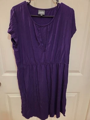 Lote de 2 vestidos de lactancia talla XL, ropa de lactancia de leche, púrpura y negro Foto 1 de 4