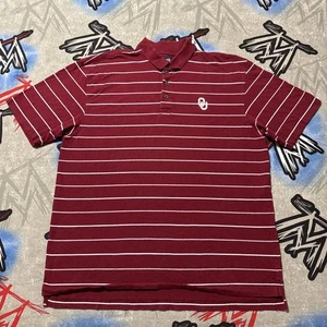 Polo OU Oklahoma Sooners Ashworth Golf Uomo XL - Foto 1 di 4