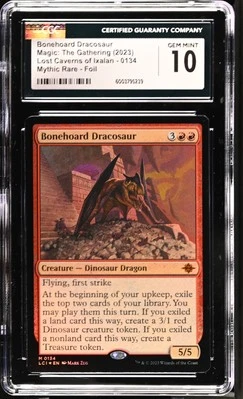 BONEHOARD DRACOSAUR The Lost Caverns of Ixalan Foil CGC 10 Gem Mint MTG [Nos] - Image 1 of 2
