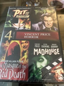 4 Vincent Price Horror - Pit And The Pendulum, Tales Of Terror, Madhouse, NEW! - Picture 1 of 1