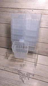 Confezione 11 Vaschette Pesci da Appendere Superiore Vaso per Piante Acquario Trasparente con Gancio... - Foto 1 di 13