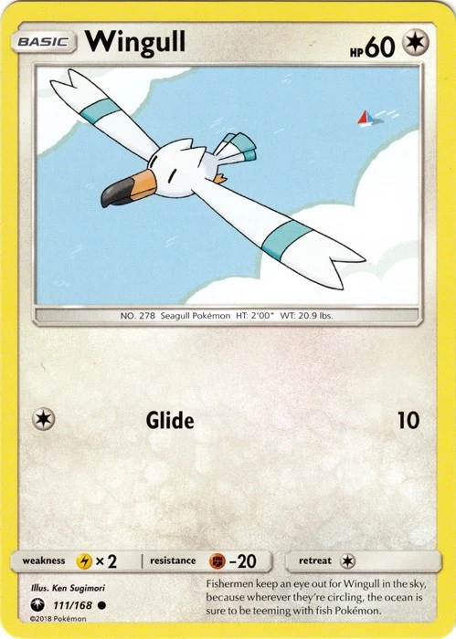 Wingull - 111/168 - Common Near Mint Celestial Storm - Image 1 of 1