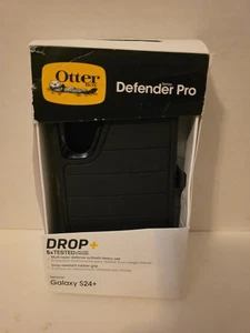 Otter Box Defender Pro S25+ Plus Black Cell Phone Case With Clip - Photo 1 sur 3