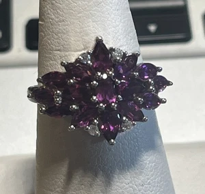 Wunderschöner Amethyst Ring Sterlingsilber 925 GRÖSSE 6,75 - Bild 1 von 8