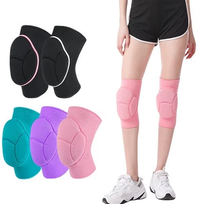 Thick Knitted Warm Knee Pads Sports Running Knee Anti-collision Protective Gear - Image 1 of 4