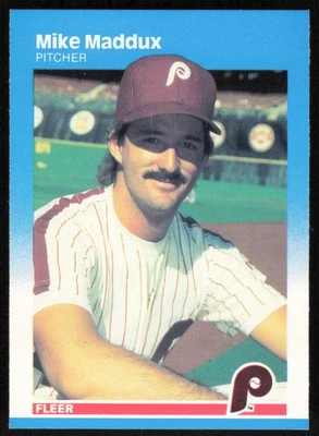 1987 Fleer  #179 Mike Maddux  RC - Image 1 of 2