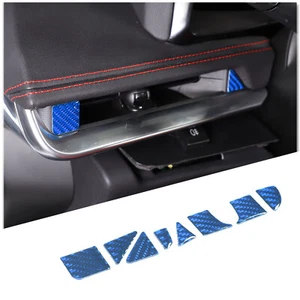 Pegatina de ventilación de aire interior de fibra de carbono azul para Corvette C8 2020-2024 - Imagen 1 de 13