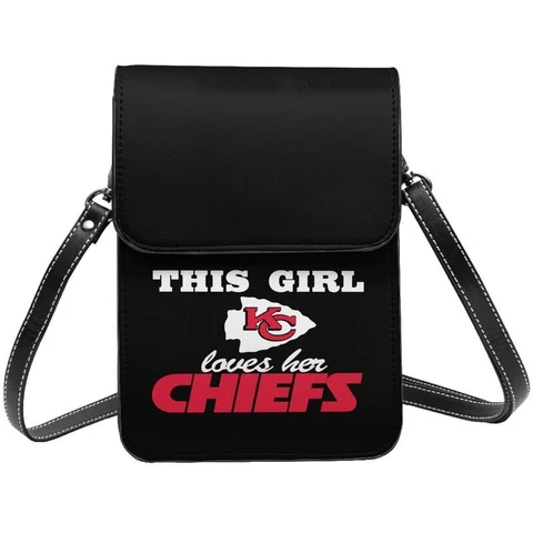 This Girl Loves Her Kansas City Chiefs Cell Phone Purse The Single Shoulder Bag Cover