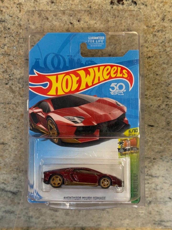 Hot Wheels Aventador Miura Homage Super Treasure Hunt 2018 50th Anniversary