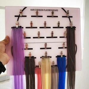 Tape in Placement Board with Holder Stand Tape Hair Dye Plate Hair Extensions❀ - Picture 1 of 16