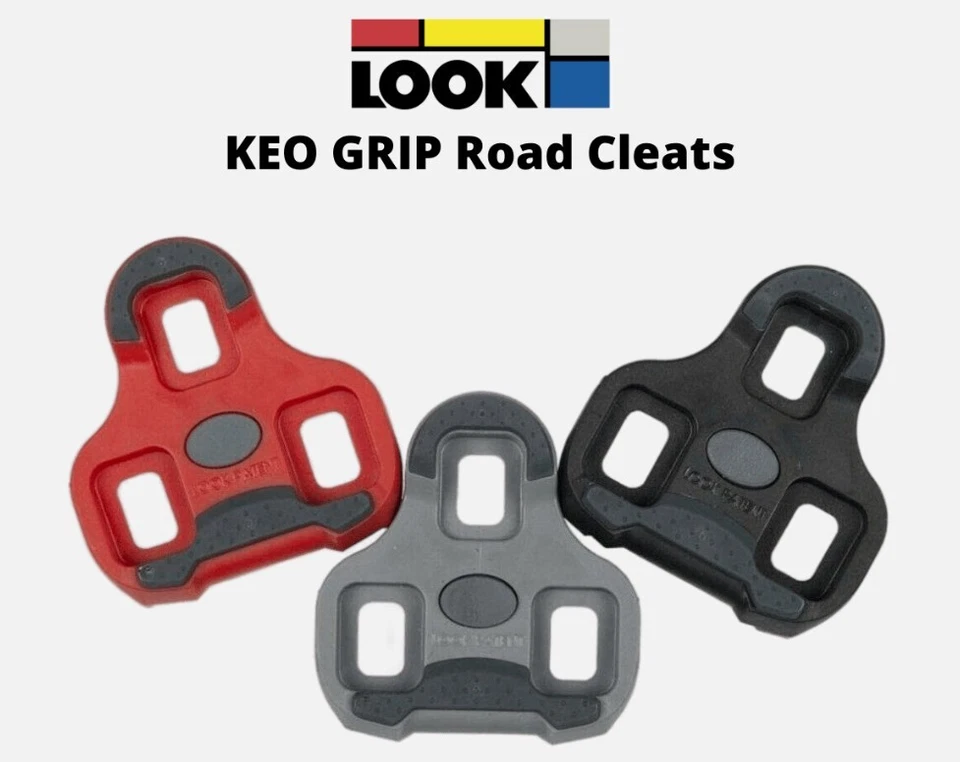 LOOK KEO Grip Road Chuteiras Antiderrapantes 9 Flutuantes Pedal de Bicicleta Vermelho - Imagem 1 de 4