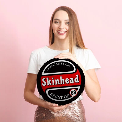 Skinhead Spirit of 69 14" Round Cushion Decrotive Circle Pillow - Image 1 of 4
