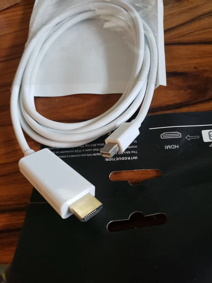 New Mini Display Port DP to HDMI Cable High Speed ThunderBolt Cable Adapter 6FT  - Image 1 of 1