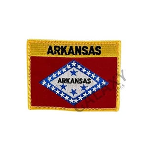 Arkansas State Patch / Arkansas Flag / Iron On - Picture 1 of 1