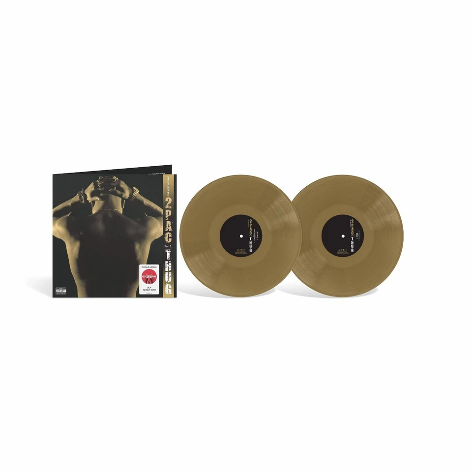 THE BEST OF 2 PAC THUG 2X VINYL NEW! EXCLUSIVE LIMITED EDITION OPAQUE GOLD LP! - Image 1 of 1