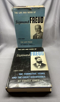 The Life and Work of Sigmund Freud Vol I&3 by Ernest Jones 1953-57 HCDJs 1st ED Foto 1 de 4
