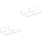 Acrylic Floating Wall Shelves For Speakers And Toys 4Pcs Lm