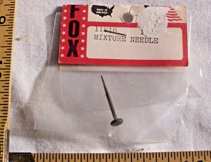 FOX NEEDLE VALVE #11516 FOR GAS AIRPLANE OR TETHER CAR NEW IN PACK - Picture 1 of 2