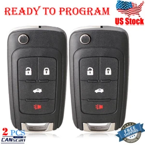 2 Remote Key Fob For 2010 2011 2012 2013 2014 2015 2016 Chevrolet Cruze Equinox - Picture 1 of 11