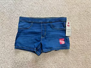 Levi’s Girls' Blue Pull On Shorty Shorts - Size 14 - Picture 1 of 3