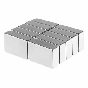 3/4 x 1/2 x 1/4 Inch Neodymium Rare Earth Block Magnets N42 (10 Pack)