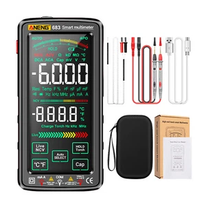 683 6000 Counts Large Screen Digital Multimeter -burn I3H6 - Picture 1 of 12