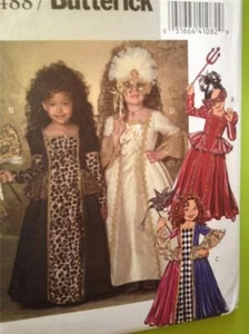 Butterick Sewing Pattern 4887 Childrens Girls Masquerade Costume Size 2-5 UC - Picture 1 of 3