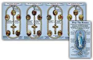 How to Pray the Rosary Illustrated Pamphlet Includes Luminous Mysteries SINGLE - Picture 1 of 1