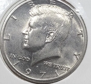 1971-D Kennedy Half DollarOff-Center Ddo-Ddr/Rpm Doubling on back neck/Head - Picture 1 of 8