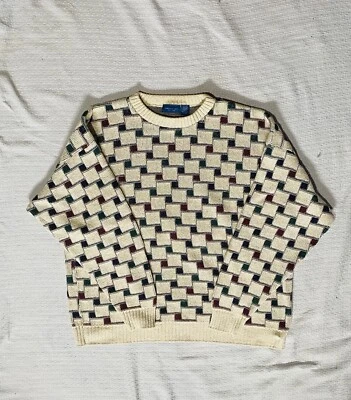 Suéter Tejido Pesado Vintage Town Craft Hecho en EE. UU. Para Hombres XXL Foto 1 de 4