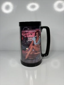 VTG 1987 Snap On Tools Vintage Mug Cup Calendar Girl Thermo Serv Cynthia USA - Picture 1 of 16