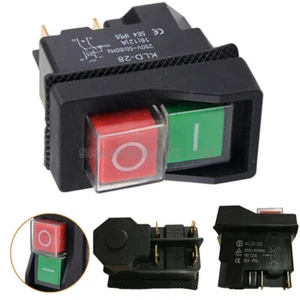 KLD28 16A 250V On Off switch for garden shredder, shredder motor switch - Picture 1 of 7
