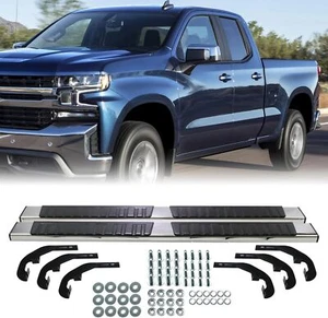 Side Step Running Boards Compatible with Chevy 6" Running Boards Nerf Bars Side - Picture 1 of 8
