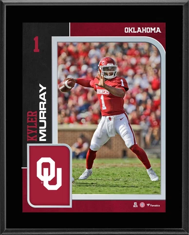 Kyler Murray Oklahoma Sooners 10.5" x 13" Sublimated Player Plaque Cover