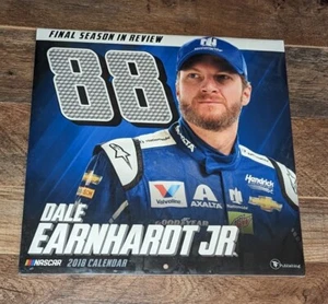 NEW 2018 DALE EARNHARDT JR CALENDAR FINAL SEASON IN REVIEW 88 NASCAR SEALED - Picture 1 of 2