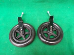 SELF PROPELLED WHEELCHAIR G3 LIGHT EXCEL FRONT WHEELS & TYRES WITH BRACKET #763