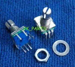 5pcs encoder switch EC11 audio digital potentiometer 15mm curled shaft #T9* - Picture 1 of 4