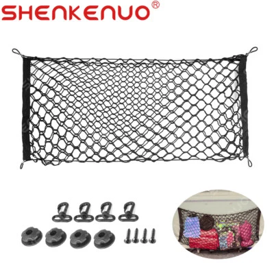 1 x Bolsa de red elástica doble de carga fija 110 cm x 50 cm para Toyota RAV4 1996-2018 Foto 1 de 4