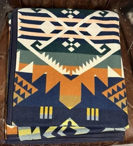 Pendleton Beaver State Journey West Wool Blanket Harvest 64"x80" USA NWT - Picture 1 of 5