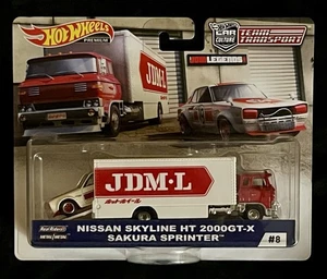 Hot Wheels Team Transport #8 Nissan Skyline HT 2000 GT-X y Sakura Sprinter - Imagen 1 de 4