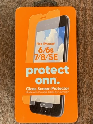 NEW Protect Onn Glass Screen Protector for iPhone 6/6s/ 7/8/SE - Image 1 of 4