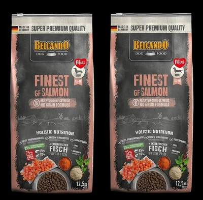 2 x Belcando Finest GF SALMON 12,5kg Trockenfutter Hunde XS-M Lachs getreidefrei - Bild 1 von 3