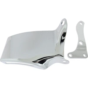 1976-86 Chevrolet Small Block; Chrome Alternator Top Bracket Set; Solid Style; - Picture 1 of 4