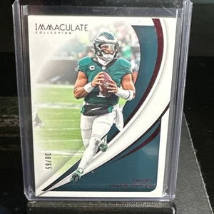 2024 Panini Immaculate Jalen Hurts Action Red #/65 Eagles - Foto 1 di 2