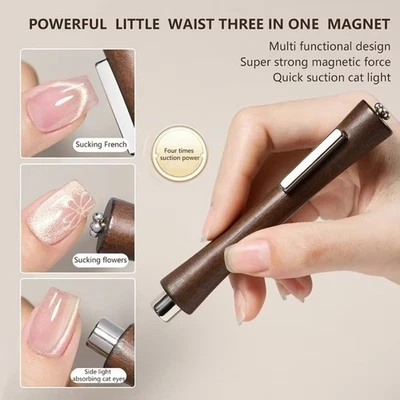 3 in 1 Nail Magnetic Stick Cat Eye Magnetic Nail Art Tool  For Nail Art Design - Image 1 of 4